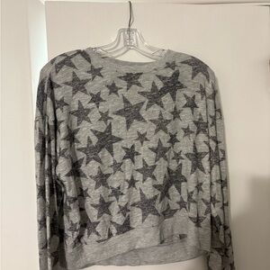 Z Supply Charcoal Star Print Sweater